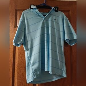 Giorgio Armani Casual Pullover Blue Dress Shirt Short Sleeve Size XL